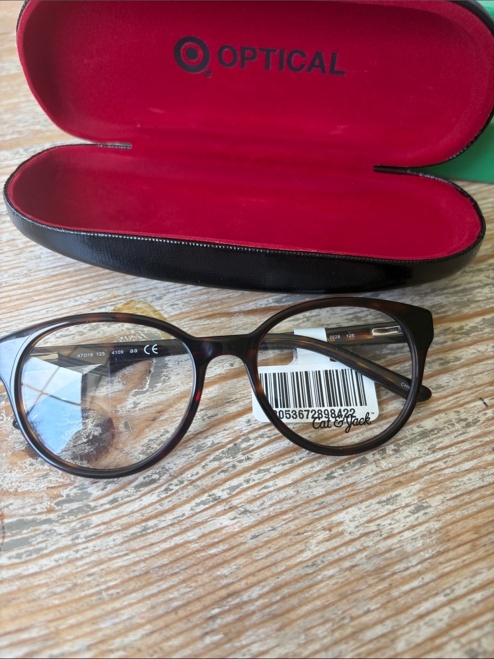 Cat & Jack child’s/Women's Tortoiseshell Round Glasses - Brown